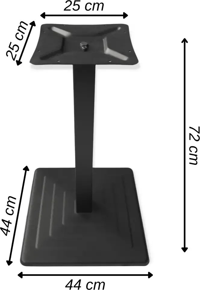 Masa din MDF, patrat  texturata, Homs, negru marmorat, 80 x 80 x 75 cm, A0111