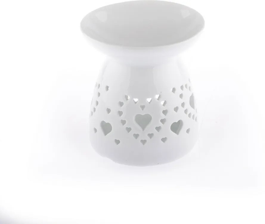 Aroma-lampă ceramică Corazon, alb