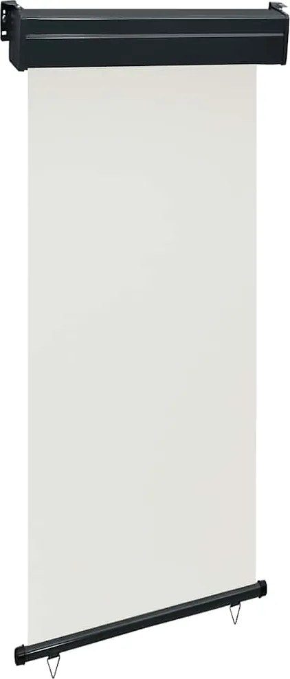 vidaXL Copertină laterală de balcon, crem, 100 x 250 cm