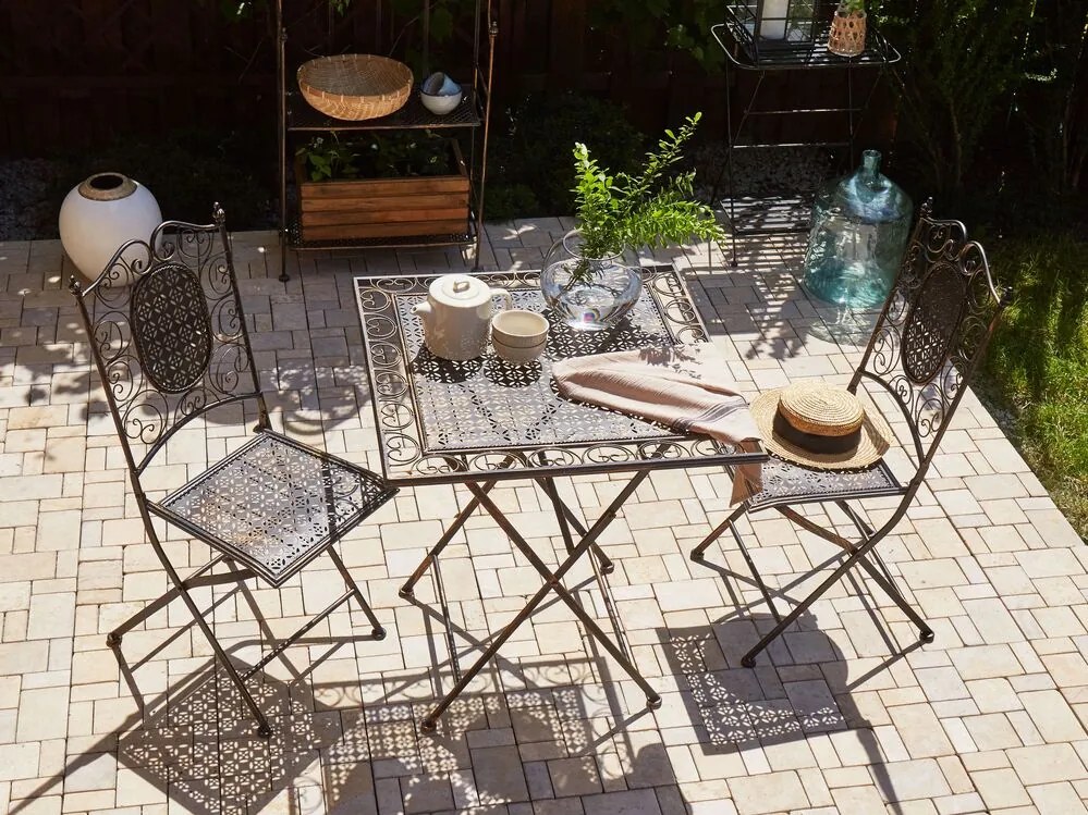 Set mobilier de grădină Beatriz (negru) (pentru 2 persoane). 1035527