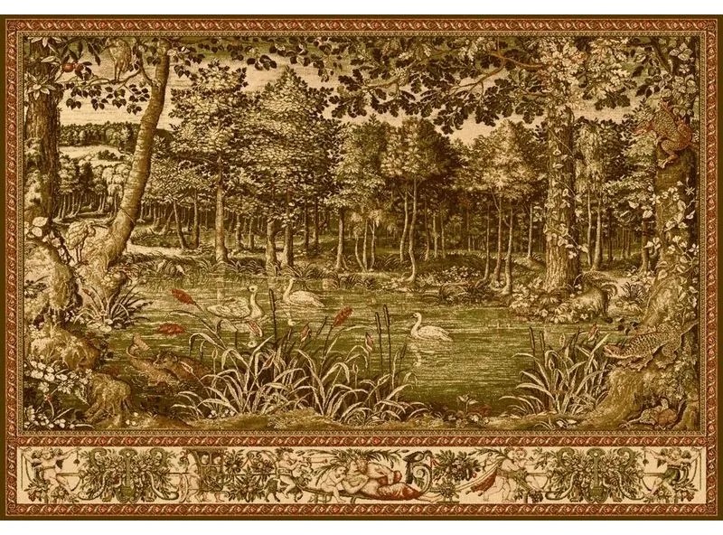 Covor lana Uroczysko verde olive Selectează mărime: 270 X 166