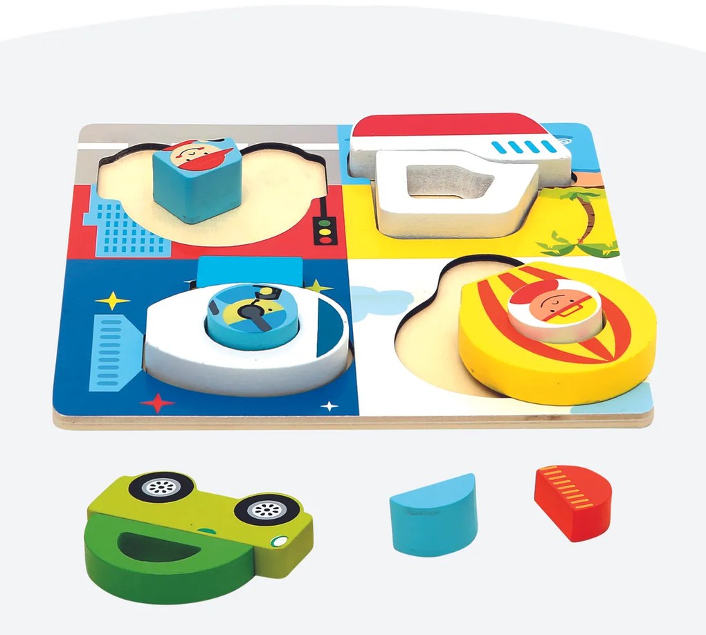 Puzzle Bino 3D - transport