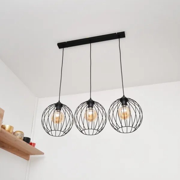 Lustră LED pe cablu MERCURE 3xE27/15W/230V