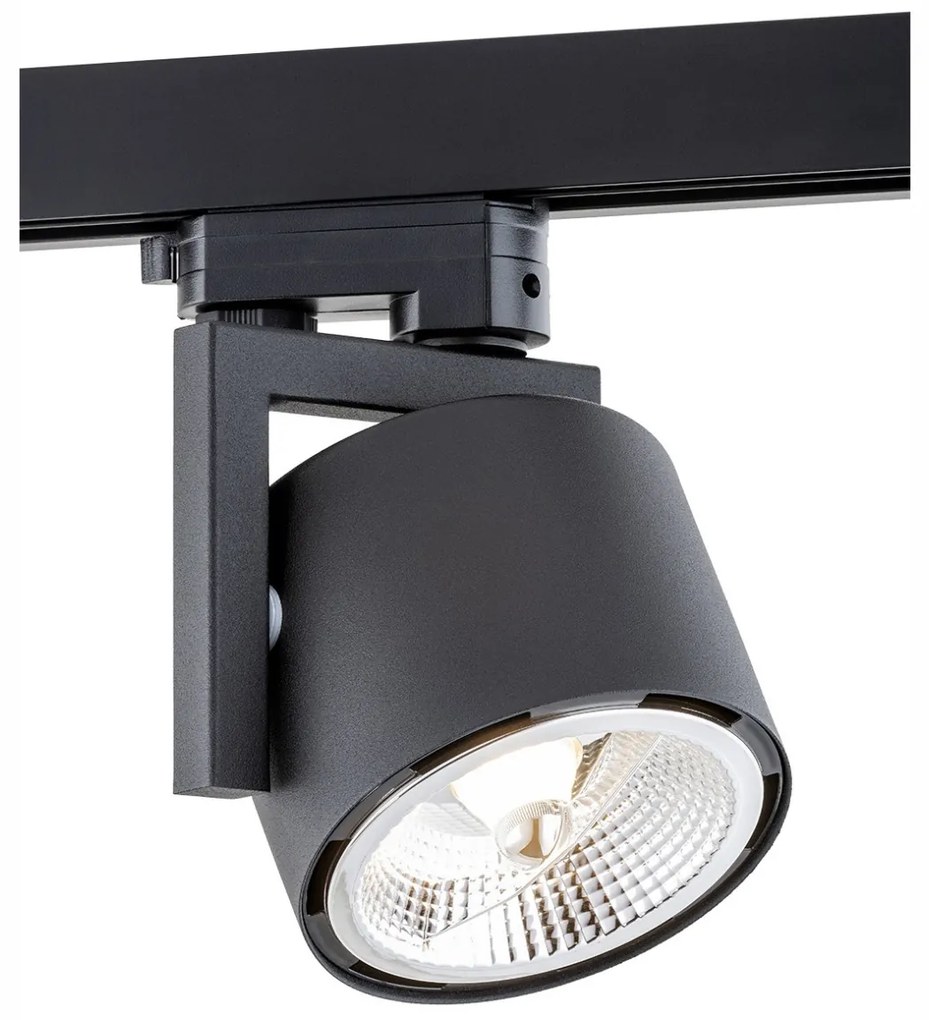 Spot pe sina ALTO negru / Accesoriu pentru sinele trifazate ARGON T-RACK
