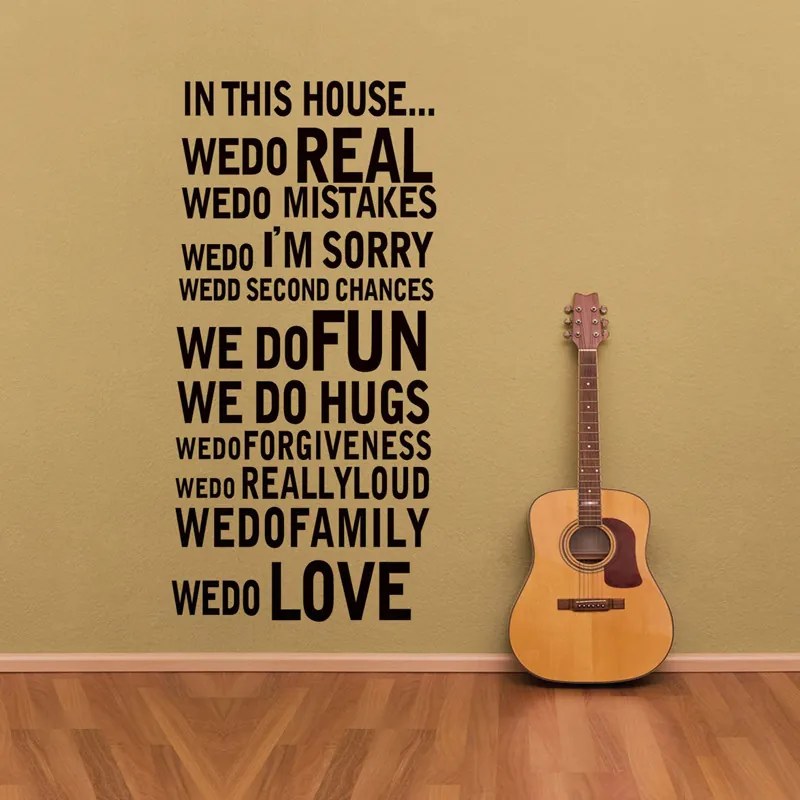 Sticker perete House rules
