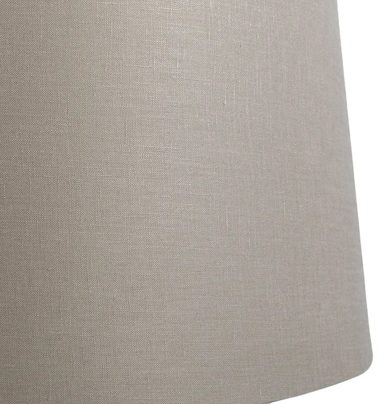 Abajur din in culoarea Taupe 45 cm