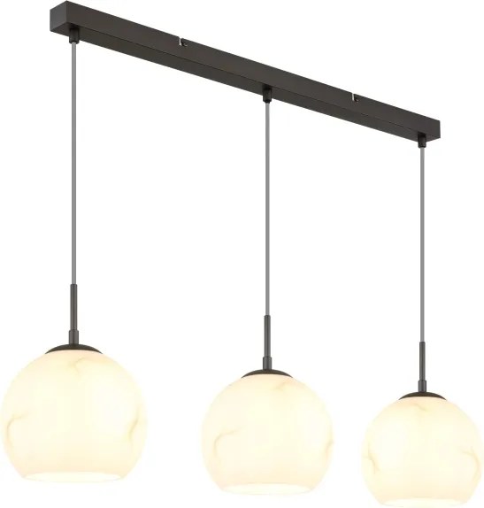 Globo 15999M-3H - Candelabru suspendat RAGUSA pe cablu, 3x E27/60W/230V