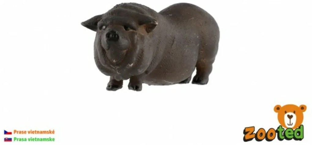 Porc vietnamez zooted plastic 7cm în pungă