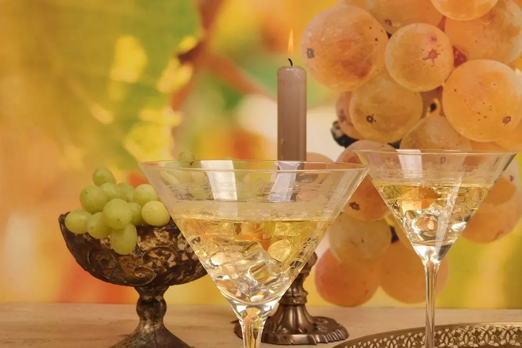 Pahar de martini din sticlă, transparent, cu model în spirală gravat, 210 ml, 18 x 11 cm, „Joséphine”