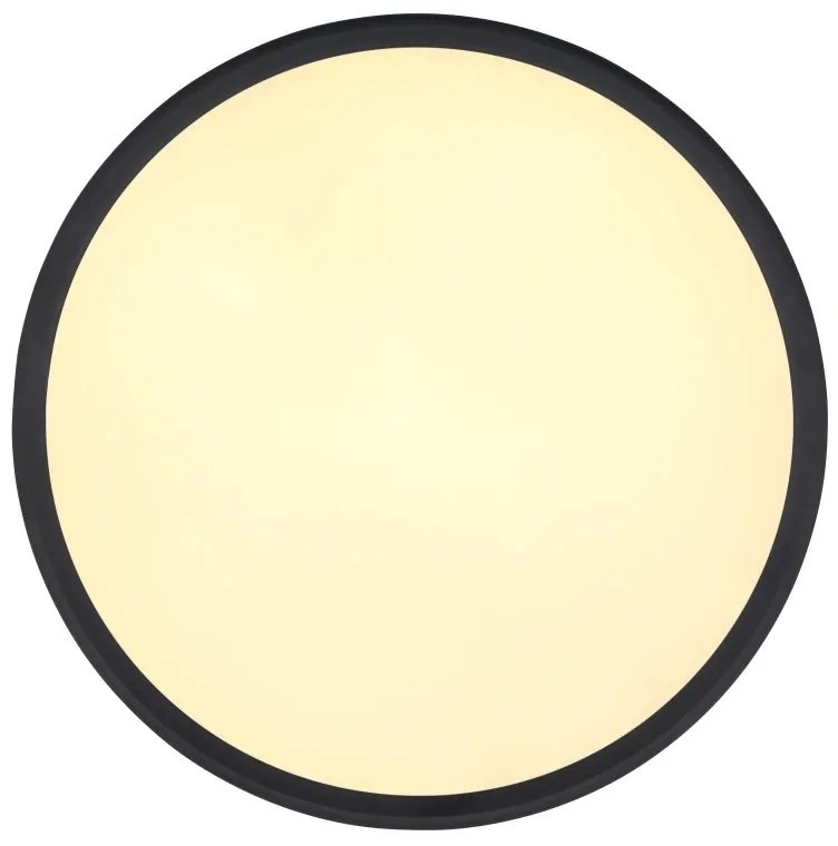 Plafoniera LED design modern Belissa negru, opal 50cm