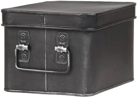 Cutie metalică pentru depozitare LABEL51 Media, lățime 22 cm, negru