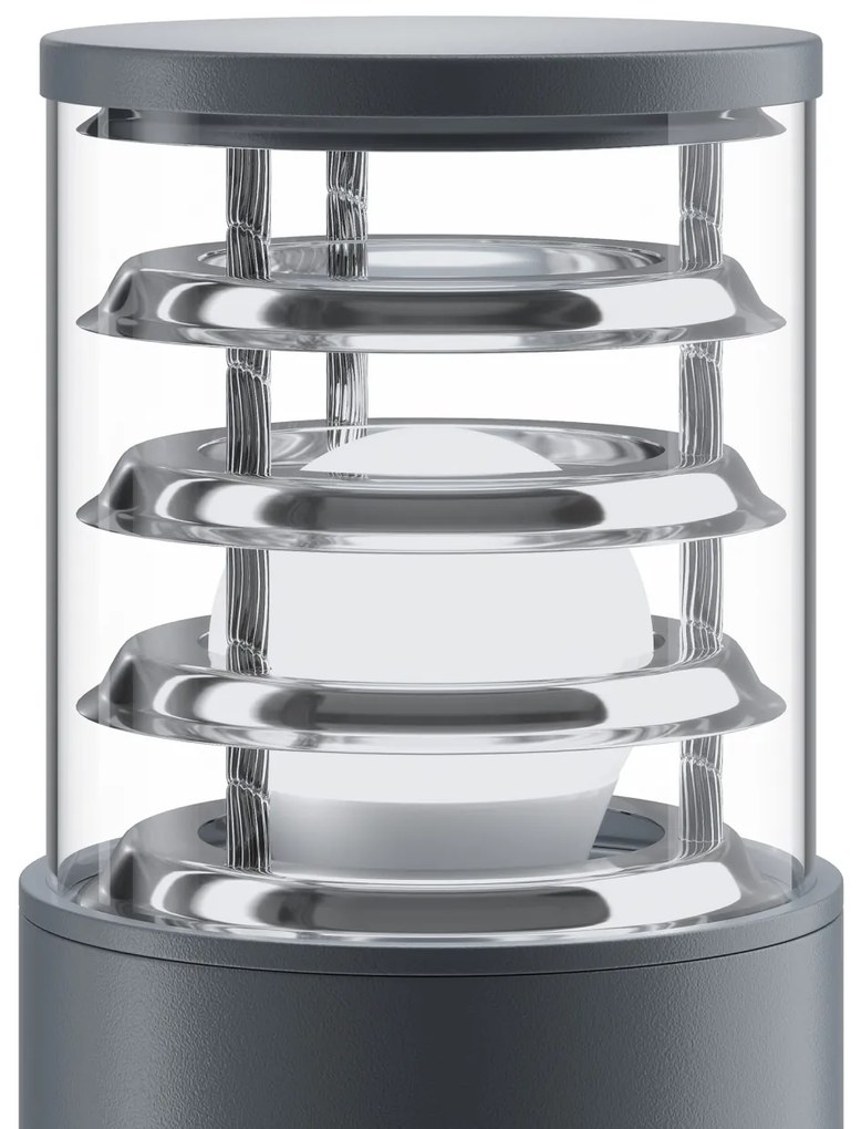 Stalp mic de exterior cu protectie IP54, Bronx gri