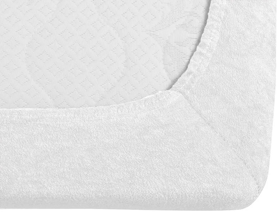 Cearsaf Frotir cu elastic 90x200 cm alb