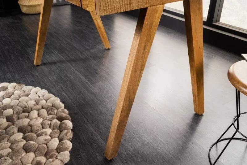 Birou design industrial-vintage Monsoon 120cm Mango natur