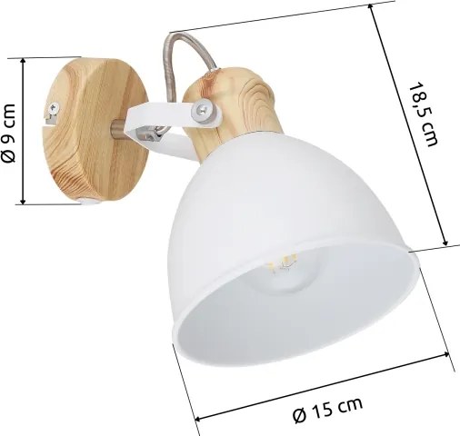 Globo 54018-1 - Aplică perete spot WIHO 1xE27/40W/230V