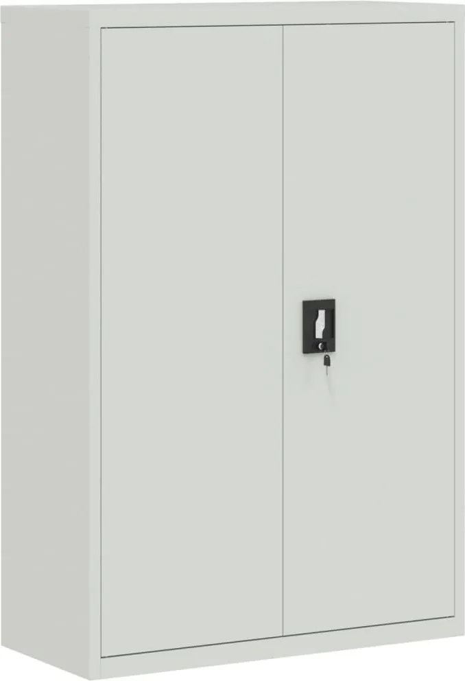 vidaXL Dulap de birou din oțel, 90x40x140 cm, gri