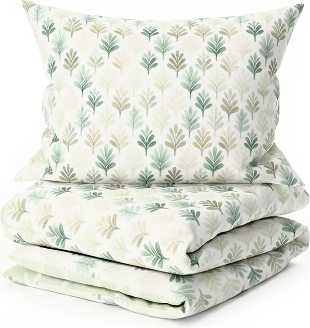 Lenjerie de pat din microfibra HEARTS & TREES verde Dimensiune lenjerie de pat: 70 x 90 cm | 140 x 220 cm