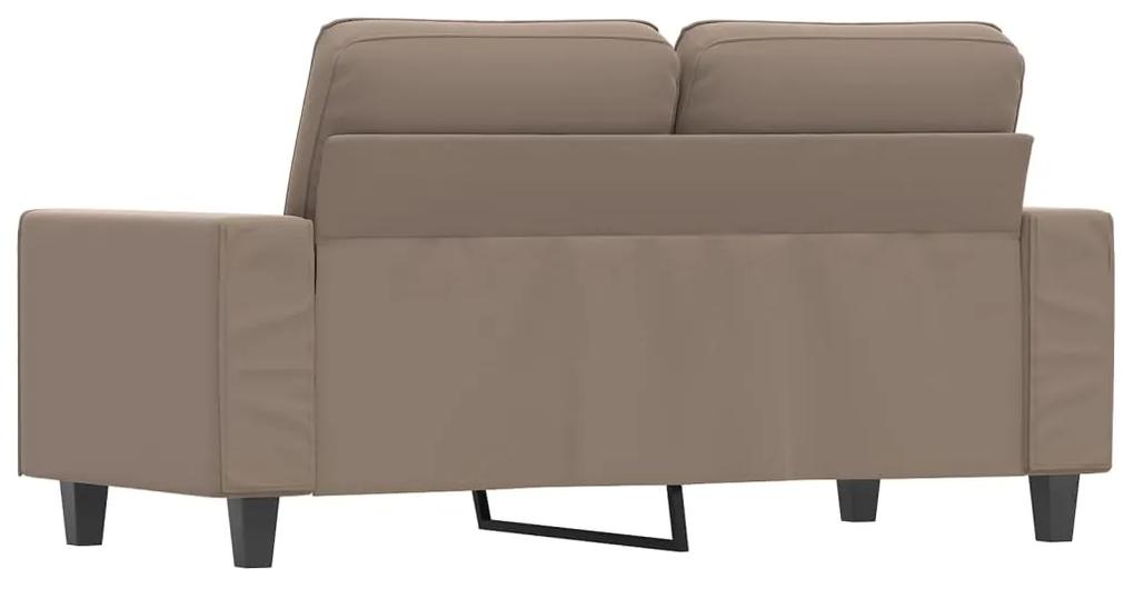 Canapea cu 2 locuri, gri taupe, 120 cm, tesatura microfibra Gri taupe, 154 x 77 x 80 cm