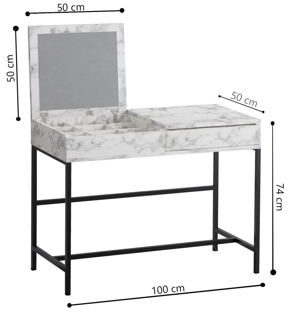 Masă de toaletă Lio (Marmură carrara) . 1102267