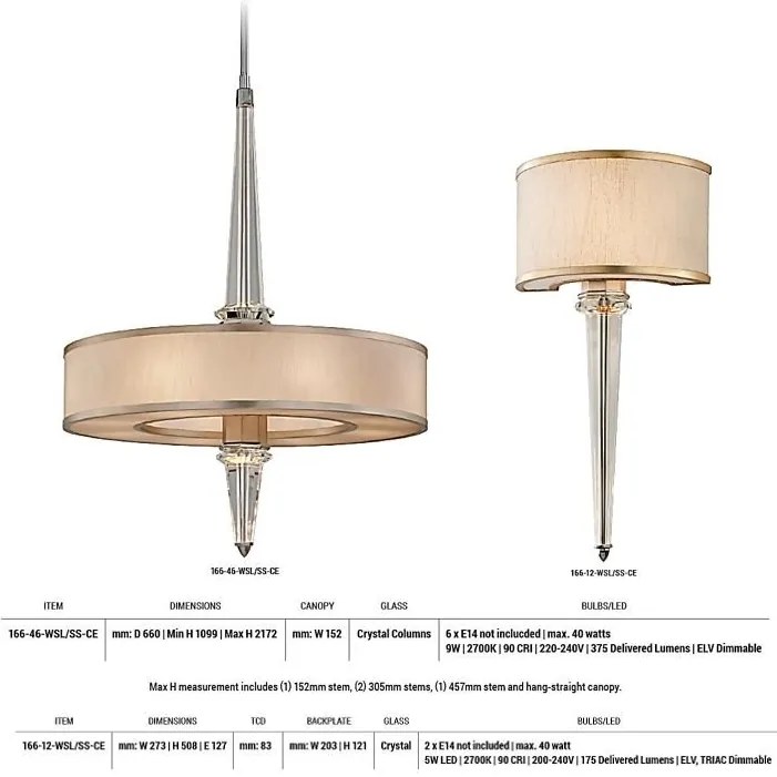 Candelabru LUX design elegant HARLOW cu 6 surse de lumina