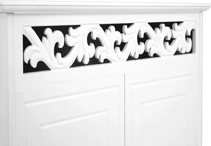 Comodă JERSEY, 76x65x35cm, alb Casaria