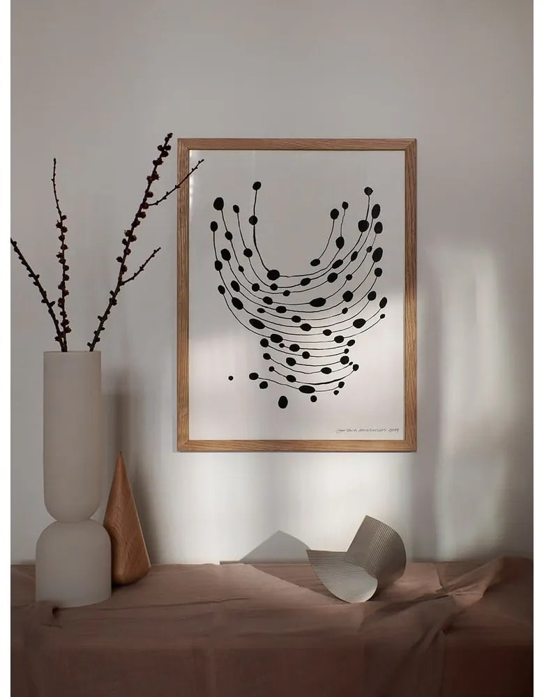 Poster 30x40 cm Dancing Dots – Leise Dich Abrahamsen – The Poster Club