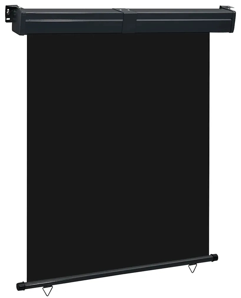 vidaXL Copertină laterală de balcon, negru, 145x250 cm