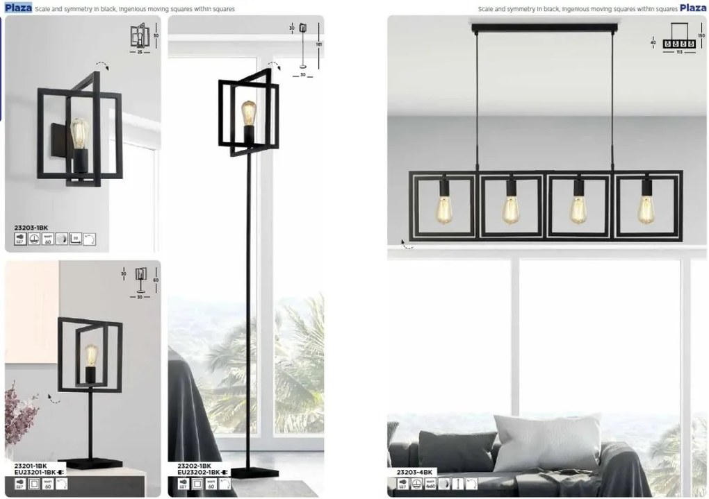 Veioza, Lampa de masa design industrial Plaza