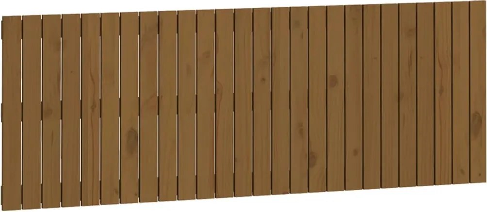 vidaXL Tăblie de pat pentru perete, maro miere, 166x3x60 cm
