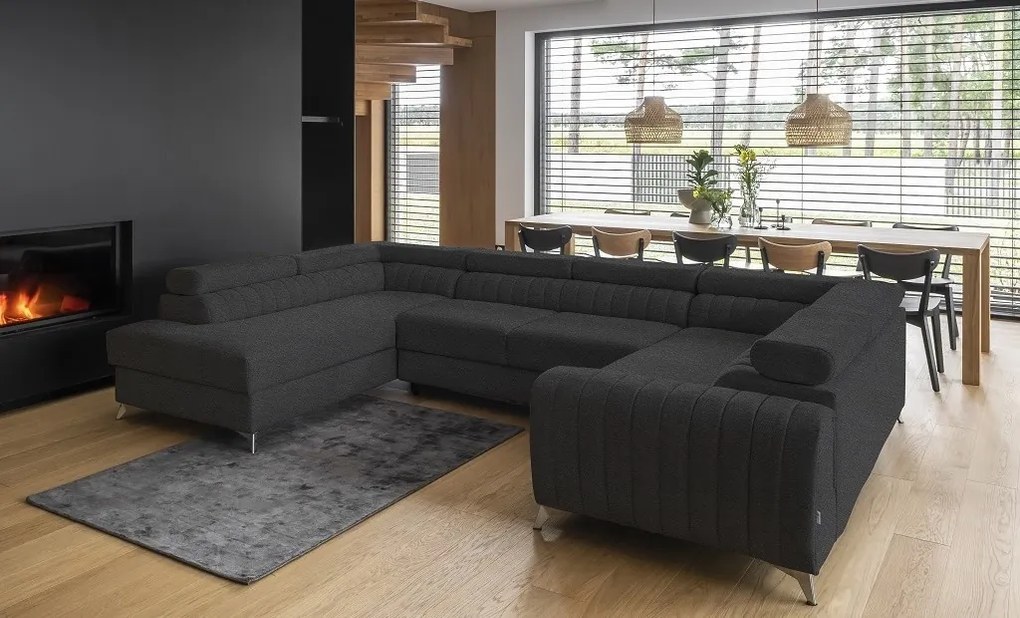 Coltar living extensibil Louis – L340 x l202 x h92 cm
