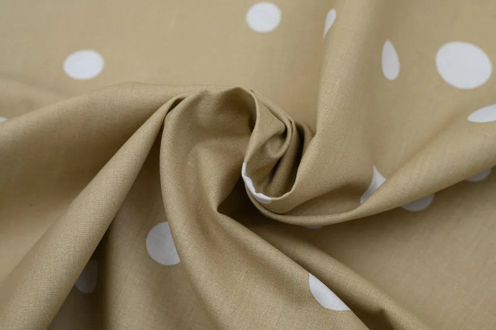 Lenjerie din bumbac Renforce TABEA bej Dimensiune lenjerie de pat: 2 buc 80 x 80 cm | 200 x 200 cm