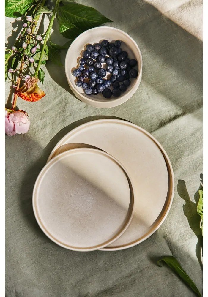 Set de 12 vase din gresie crem Bonami Selection Malia
