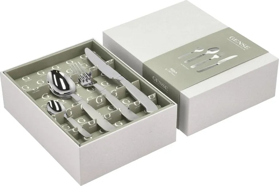 Tacâmuri argintii din oțel inoxidabil 16 buc. Rejka – Gense