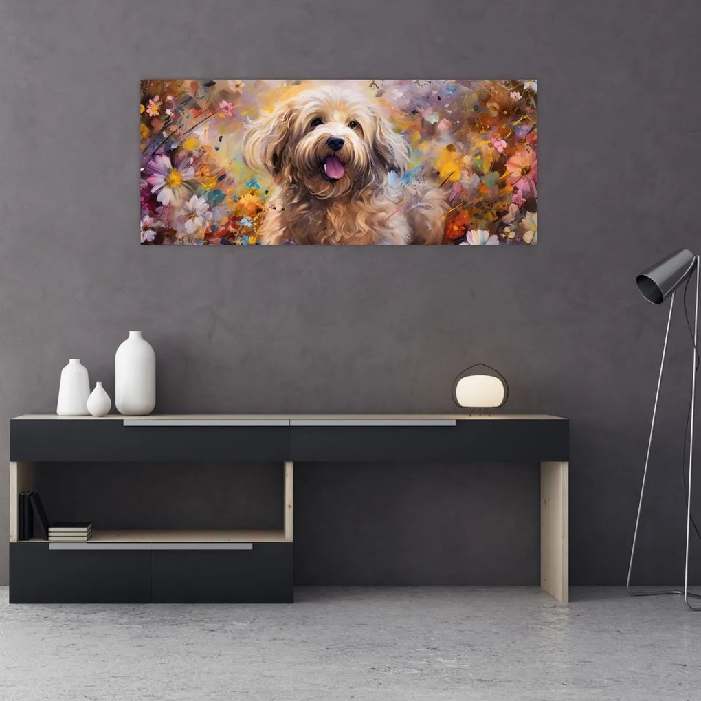 Tablou - Happy Dog II. (120x50 cm)