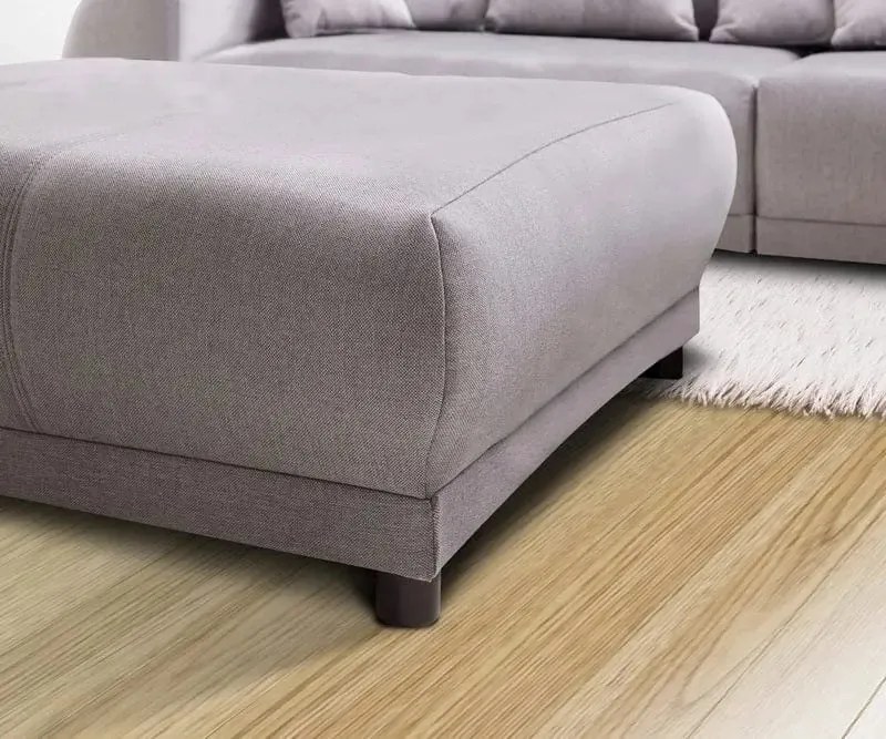 Canapea extensibilă dumonde cu 2 lăzi de depozitare si sezut confortabil din spuma high-density, Verona Enjoy Grey 310x100 cm cu taburet inclus