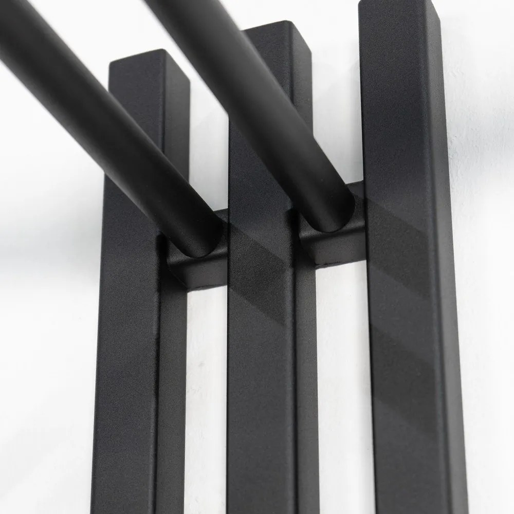 Cuier de perete negru din metal 65 cm Senza – Spinder Design