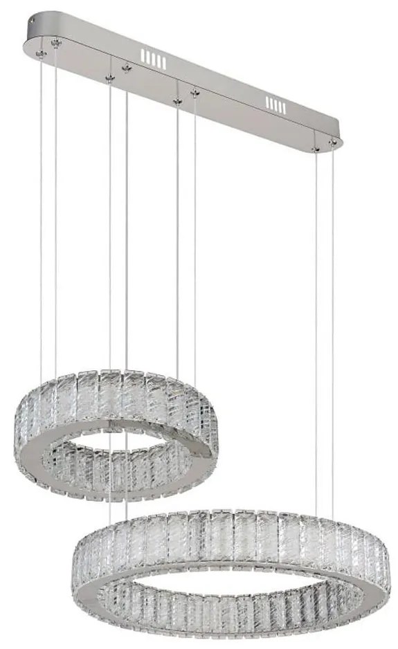 Lustră LED dimabilă pe cablu Globo 67162-80 MUCKY 80W/230V 2700-6000K + telecomandă