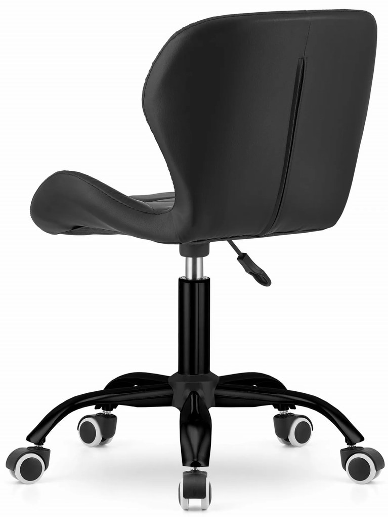 Scaun de birou negru NOTO din piele ecologica