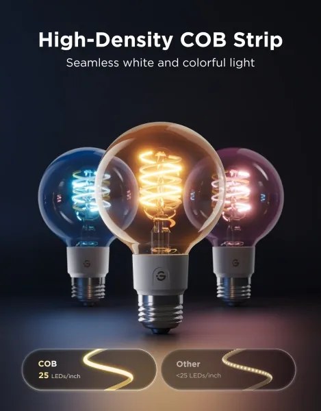 Govee - Bec LED RGBWW dimabil Smart MATTER G80 E27/5W/230V 2700-6500K Wi-Fi