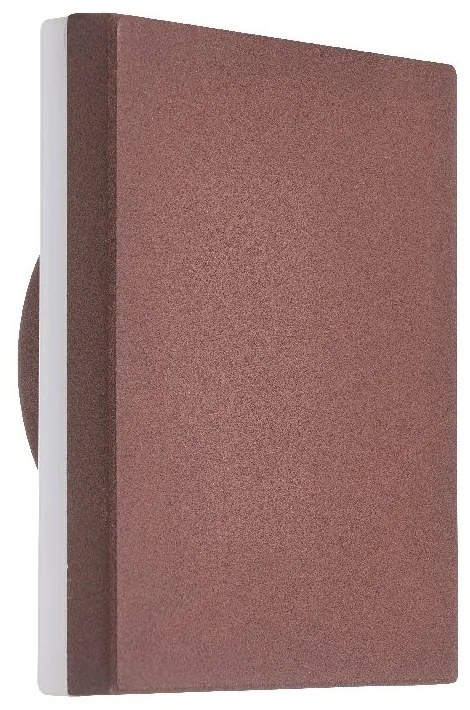 Aplica LED de perete iluminat exterior ambiental IP54 BORA corten
