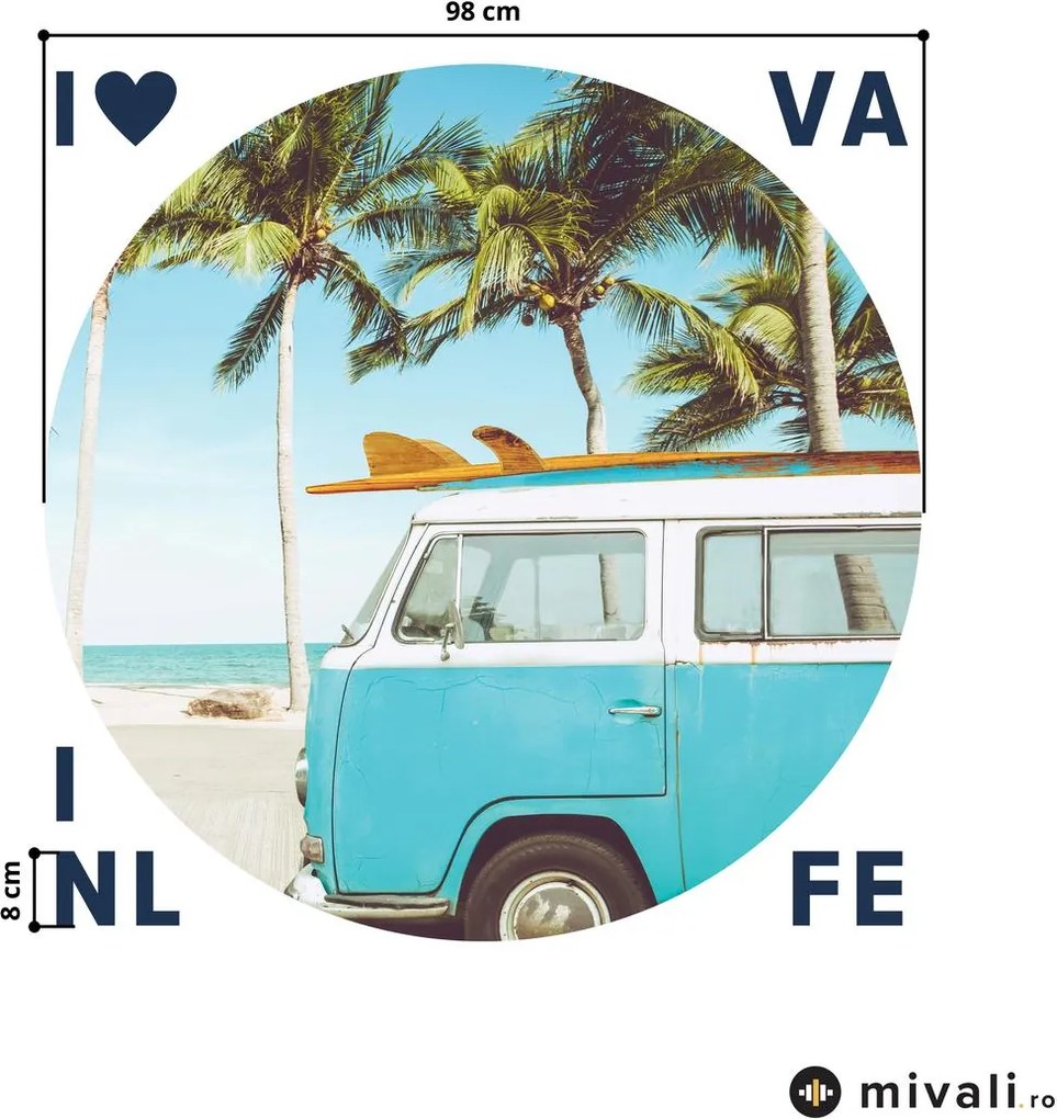 Autocolante de perete - Van cu inscripție