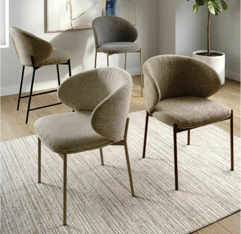 Scaun de masa KIOTO, negru/gri