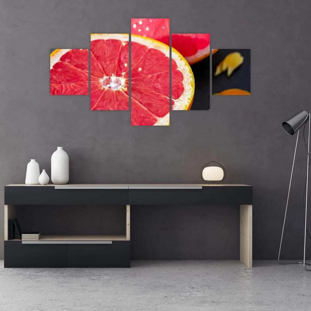 Tablou cu grapefruit tăiat (125x70 cm), în 40 de alte dimensiuni noi