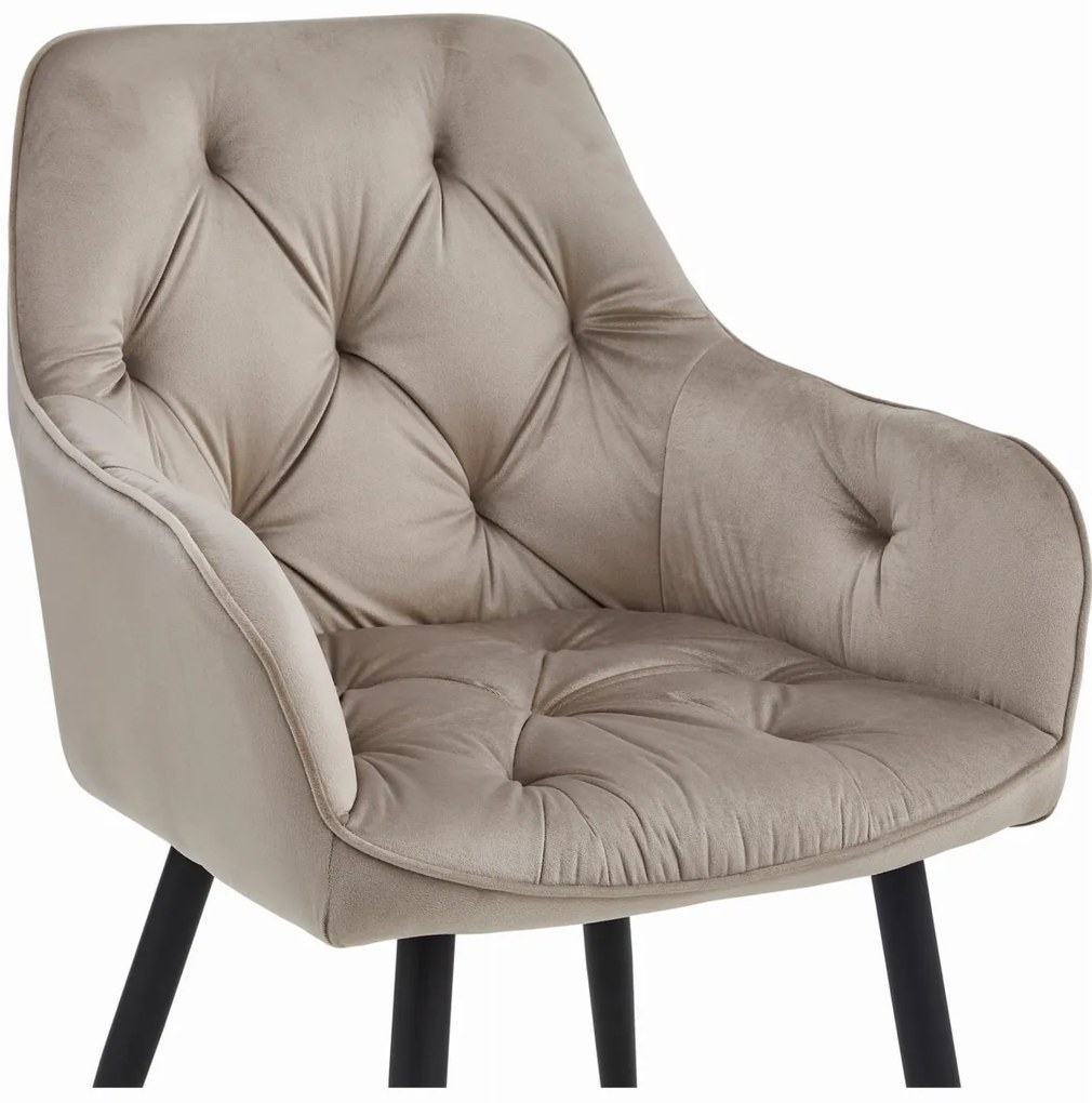 Scaun de masa JORK VELVET, bej