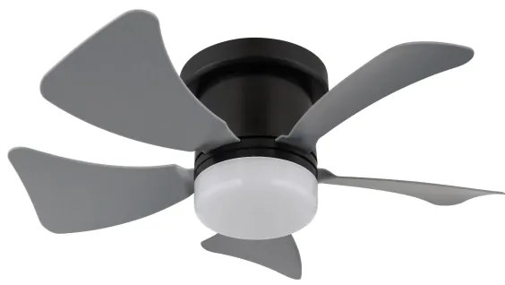 Globo 03609A - Ventilator de tavan HINES cu LED dimabil, 10W/230V, cu telecomandă, gri