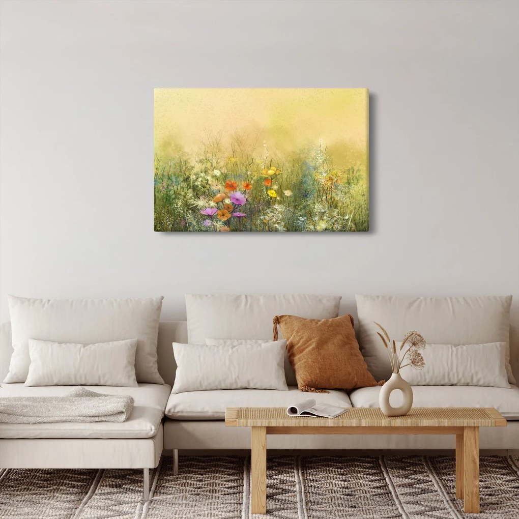 Tablou - Pajiște pictată (90x60 cm)