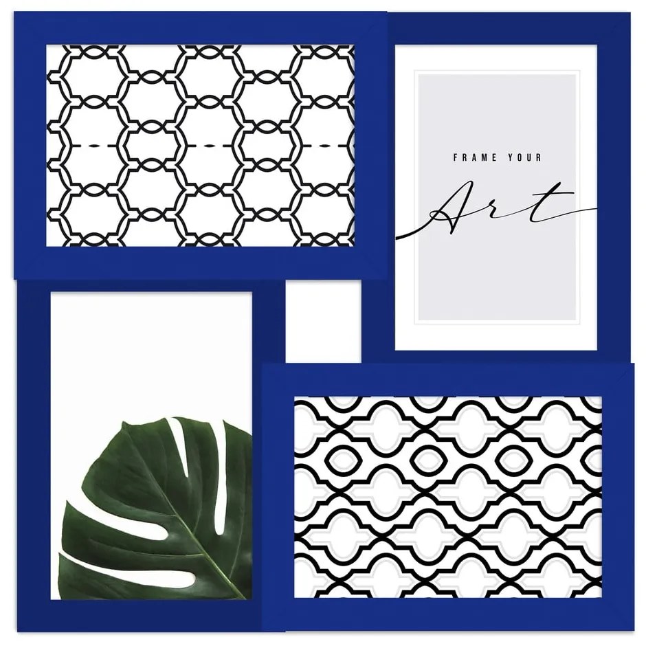 Ramă foto albastru-închis de agățat 27x27 cm – knor