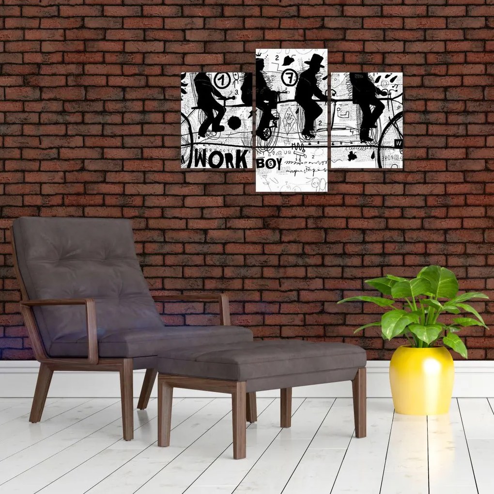 Tablou - Munca în echipă, ciclism (90x60 cm)