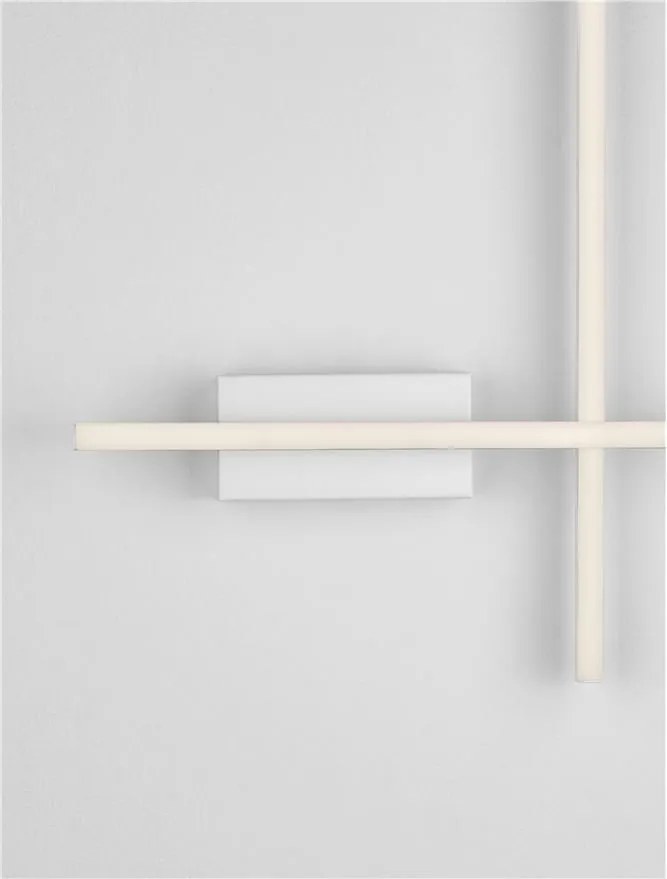 Aplica de perete LED design modern QUAM alb