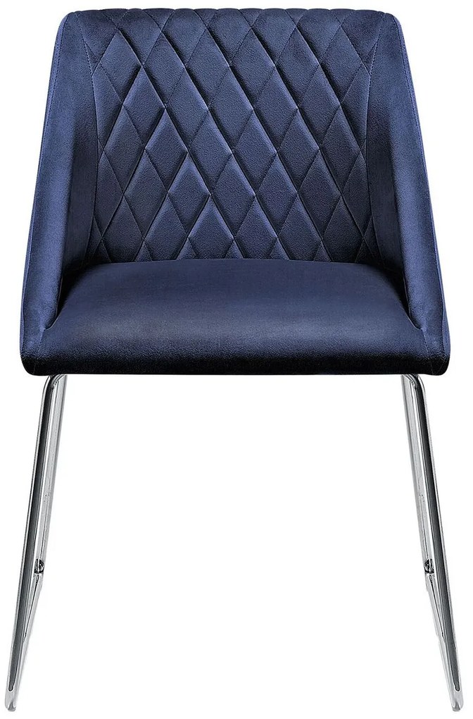 Set 2 buc. scaune pentru sufragerie Aricata (albastru marin). 1009954